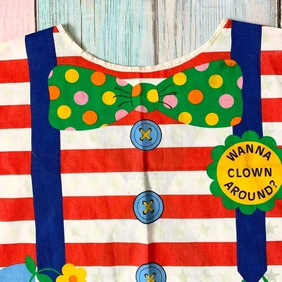 Vintage clown apron Halloween costume - Picture 8 of 10